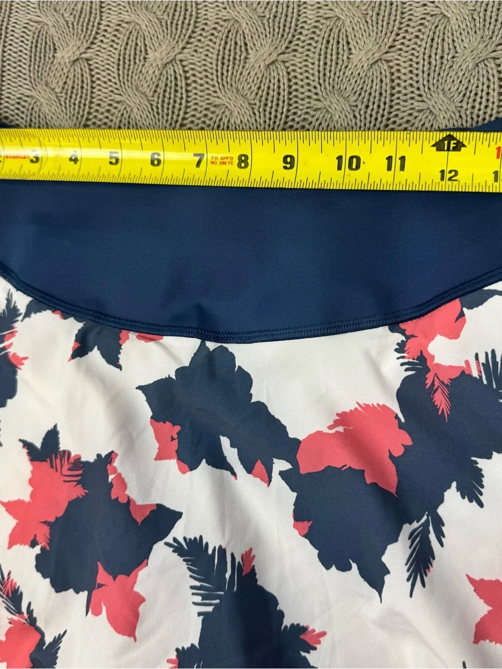 Puma Navy and Coral Floral Golf/Tennis Skort ~ XS